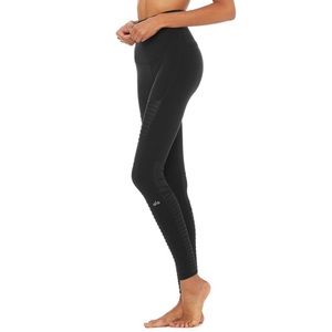 ALO Yoga extremely high waist moto leggings black